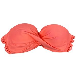 Rue Bleu x Rue21 Neon Orange Bandeau Bikini Top - Size Medium